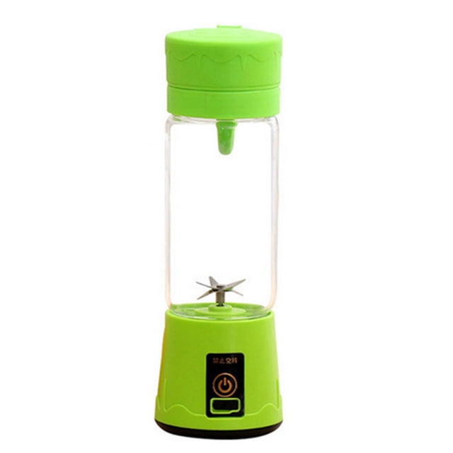 Mistaha Mixeur Portable USB 380ml Gobelet à Jus Portable Rechargeable Mixeur à Fruits 6 Lames (Vert)