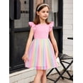 thumbnail image 5 of Arshiner Baby Girl Tulle Dress Toddler Flutter Sleeve Tutu Gown Flower Girl Wedding Birthday Party Dresses, 5 of 9