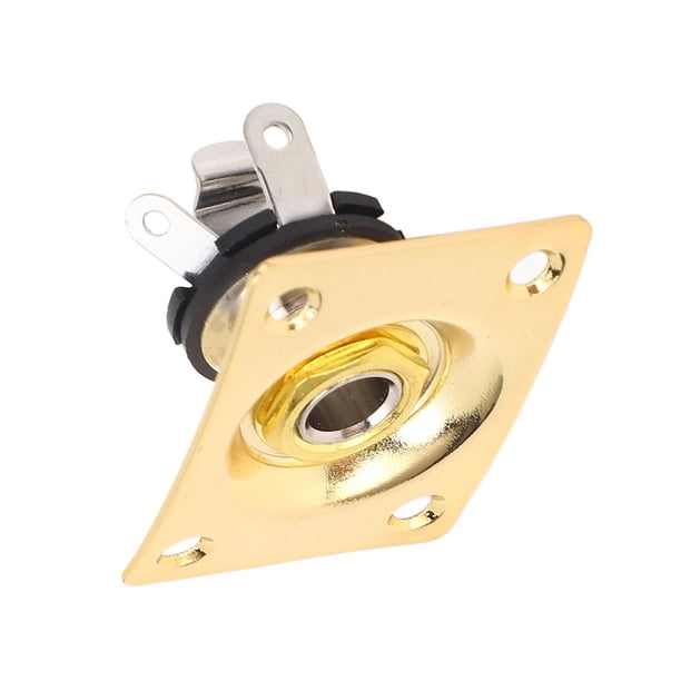 Placa De Salida De Guitarra Cuadrada, Metal Fácil De Instalar Compacta, Placa De Enchufe Segura De Guitarra Con Tornillos, Para Guitarras Eléctricas Telecaster PRS Home Practice