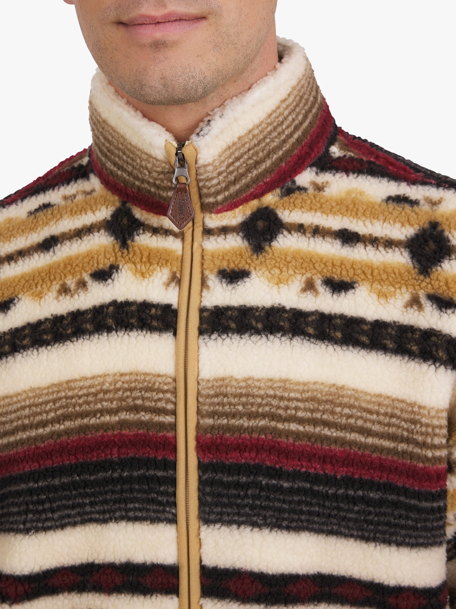 Chaps Men's & Big Men's High Pile Printed Plaid Sherpa Jacket, Sizes S-3XL