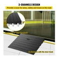thumbnail image 3 of Rubber Threshold Ramp 3 Inch Rise - Doorway Ramp with 3 Channel Cord Cover, 2200 Lbs Capacity for Wheelchair, Scooter, Walker, 3 of 7