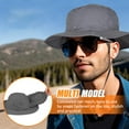 thumbnail image 5 of HOMEYA Mosquito Head Net Hat,UPF 50+ Sun Protection Wide Brim Sun Hats with Neck Flap,Bug Net for Head Beekeeping Hiking Men & Women, 5 of 10