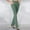 Army Green, variant on AOOCHASLIY Valentine's Day Women Pants Women's Fashion Casual Temperament Pockets Solid Color Micro Pull Slim Flare Trousers