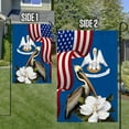 thumbnail image 2 of FLAGWIX Louisiana State Double Sided State Flags, Louisiana American Flags, 12x18 Heavy Duty Garden Flag, Decorations Garden Flag, Brown Pelican Bird and Magnolia Indoor Outdoor Home Decor Flag, 2 of 8