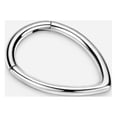 thumbnail image 4 of 16g Surgical Steel Teardrop Septum Hoop Hinged Septum Rings for Women 16 Gauge Silver Septum Jewelry 10mm Septum Ring, 4 of 5