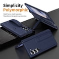 thumbnail image 4 of Decase for Samsung Galaxy Z Fold 7 5G 2025 Hybrid Case with Hand Strap, Rugged Fold7 Hand Strap Case with Kickstand+Screen Protector,All-Inclusive Shockproof Protection Cover for Z Fold 7 5G,Blue, 4 of 7