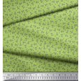 thumbnail image 2 of Soimoi Moss Georgette Fabric Triangle & Anchor Hook Nautical Print Fabric by The Yard 42 Inch Wide, 2 of 3