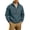 Blue Pullover for Men, variant on Stand Collar Half-Zip Windbreaker Men Casual Pullover With Zipper Pocket for Hiking Khaki L