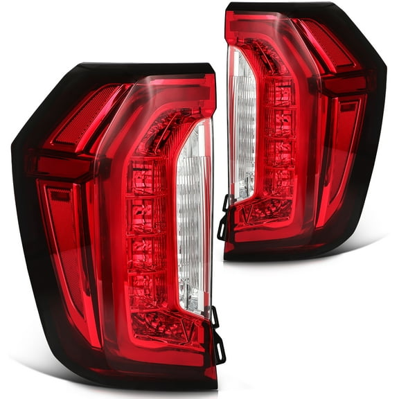 cciyu Taillight Assembly Replacement for 2021-2024 for GMC Yukon SLE SLT AT4 Denal Rear Outer Red White Driver and Passenger Side Tail Lights 84816392 84816393