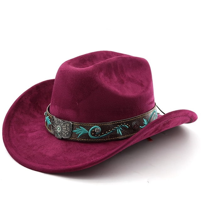Haut-de-Forme en Denim Western Classique pour Usage Quotidien - Style Cowboy Intemporel avec Bord Courbé et Design Jazz Anglais