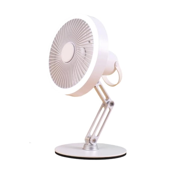 ANXPTIME 360 Degree Rotating Base USB Desktop Fan Adjustable Height 3 Speed Quiet Fan
