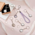 thumbnail image 5 of 20 Sets Cabochon Keychain Kit Silver Double-Sided Bezel Pendant Trays Blanks 8.4cm Alloy Keychains with 40Pcs Glass Cabochons for DIY Craft Jewelry Making diy, 5 of 9