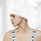 thumbnail image 5 of Gorro de natación de silicona para adultos, hombres y niños, impermeable, cómodo, para cabello largo, para entrenamiento de natación, entrenamiento en equipo, Aestivo | Blanco | AESTIVO, 5 of 7