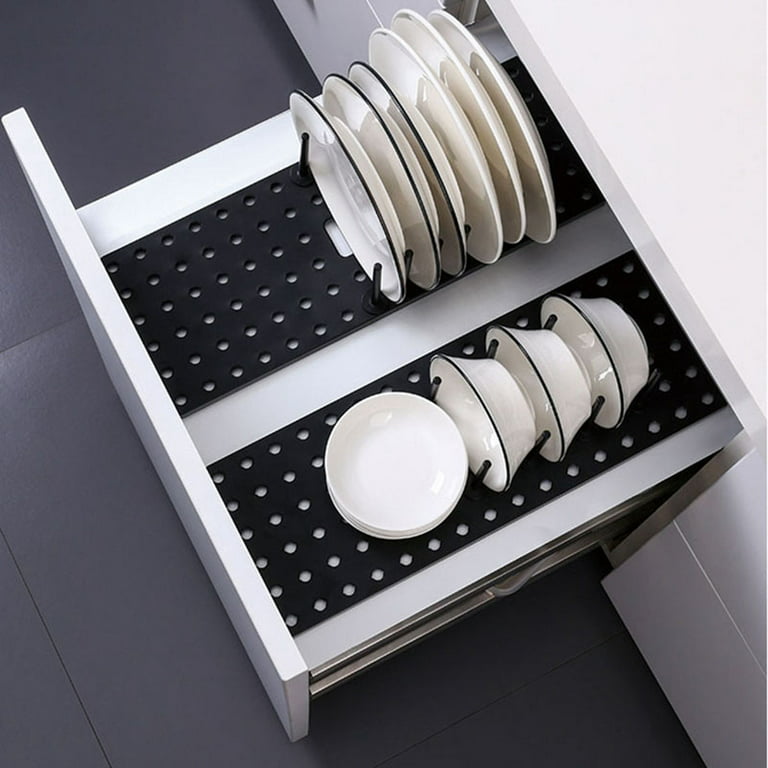 Adjustable Kitchen Organizer Storage Shelf Kitchen Dish Plate