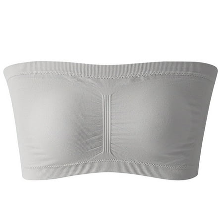 

Strapless Padded Bralette Classic Layering Wireless Bra Detachable Pad for Women