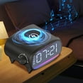 thumbnail image 1 of Edgergery Multi-function Five-in-one Alarm Clock Bluetooth Speaker Wireless Quick Charge Nightlight Clock Desktop Wireless Charger, 1 of 5