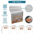 thumbnail image 7 of Table Runners 60 Inches Long Dress Scarves, Orange Pumpkin Farmhouse Kitchen/Dining Table Runner, Small Coffee Tablerunners, Thanksgiving Fall Hello Autumn Eucalyptus 13x60 Inch, 7 of 7