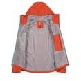 thumbnail image 2 of Little Donkey Andy Men's High-performance Waterproof Rain Jacket Outdoor Windbreaker Rain Coat Shell for Hiking,Golf Orange M, 2 of 7