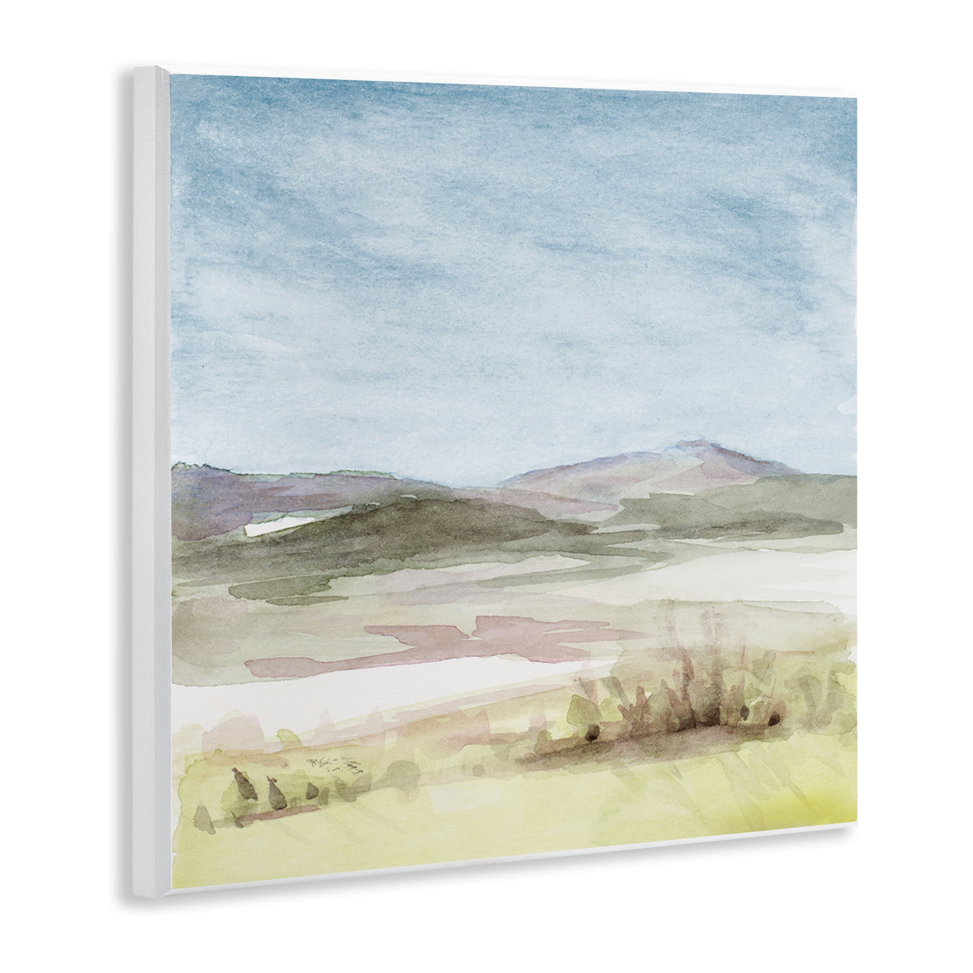 Stupell Industries Crisp Morning Mountains Landscape & Nature Painting Unframed Art Print Wall Art, 12 x 12