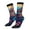 2 Black-1, variant on Colorful Feather Owl Print Adult Socks for Men & Women,Calf Socks, Ankle Socks,Boots Socks,Breathable Casual Sock,Unisex Crew Socks