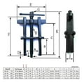 thumbnail image 4 of Two Jaw Twin Legs Bearing Gear Puller Remover Hand Tool Removal Kit, 4 of 5