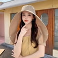 thumbnail image 2 of Sun Protection Hat with Large Brim Solid Color Friendly to Skin Quick-Drying Moisture-Wicking Fabric Breathable Cooling Hoodie Hat, 2 of 7
