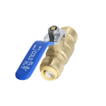 1 Pcs XFITTING Push Fit 1/2 Inch x 1/2 Inch Push Fit Ball Valve Blue, 28-2-2=1XX
