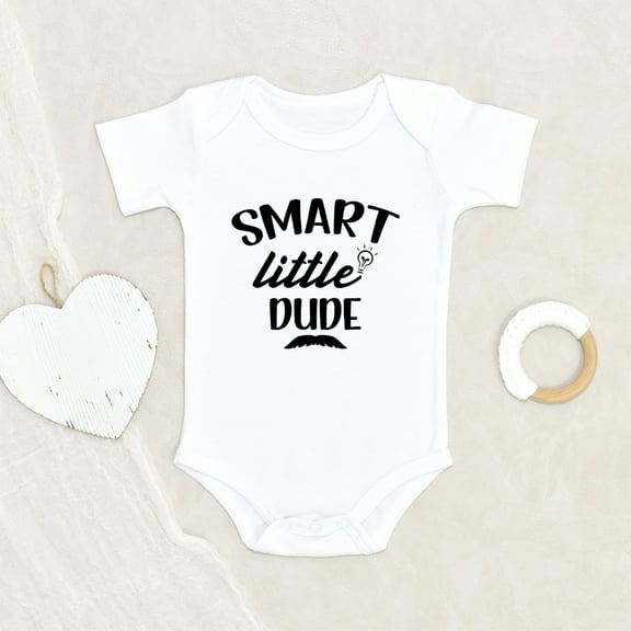 Geek Baby Clothes - Smart Little Dudes Baby Clothes - Moustache Baby Clothes