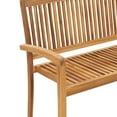 thumbnail image 5 of Charmma 2-Seater Stacking Patio Bench 50.6" Solid Teak Wood, 5 of 6