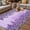 Lavender Purple Light Purple Gray Purple, variant on Purple Lavender Outdoor Rug for Patio/Deck/Porch, Non-Slip Large Area Rug 5 x 8 Ft, Spring Watercolor Wildflowers Plant Black Indoor Outdoor Rugs Washable Area Rugs, Camping Rug Carpet Runner