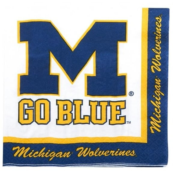 Michigan Wolverines Lunch Napkins