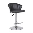 thumbnail image 1 of Kenzie Adjustable Faux Leather Kitchen Barstool in Gray, 1 of 6
