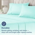 thumbnail image 5 of CGK Linens Ultra Soft & Comfy Pillowcases Set of 2 - Queen / Standard Size Hotel Quality Breathable 2-Piece Pillow Covers, Spa Blue, 5 of 7