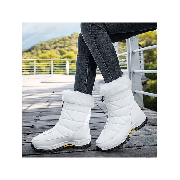 Bottes D'hiver Pour Femmes - Lacets, Plateforme, Fourrées Et Imperméables - Taille 35 à 45