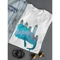 thumbnail image 3 of Whale With Town On Top T-Shirt Women -Image by Shutterstock, Female x-Large, 3 of 4