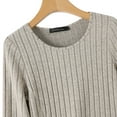 thumbnail image 6 of ZANZEA Womens Round Neck Long Sleeve Knitted Tops Asymmetric Hem Blouse Casual Jumper Pullover Shirt, 6 of 9