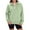 C-Light Green, variant on Cnbwig Womens Hoodies Casual Sweatshirts Zip Up Solid Color Hoodie Pullover Sweatshirt with Pocket Loose Lightweightathletic Wear Fall Sweatshirts for Women Trendy Army Green L