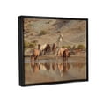 thumbnail image 3 of Stupell Industries Horses Drinking Countryside Photograph Jet Black Floating Framed Canvas Print Wall Art, Design by Jan Walters, 3 of 8