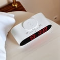thumbnail image 2 of Unique Bargains Oval Alarm Clock Decorate for Bedroom Red, 2 of 6