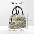 thumbnail image 2 of Rocae Vineyard Landscape for Leakproof Lunch Box for Adults, Wide Opening Lunch Tote Bag, Reusable Lunch Cooler Bag, 2 of 6