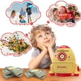 thumbnail image 6 of TOPCHANCES Piggy Bank Toy, Electronic Coin Money Saving Rocket Box with Password Protection for Kids Girls Boys Christmas Birthday Gifts, Yellow, 6 of 8