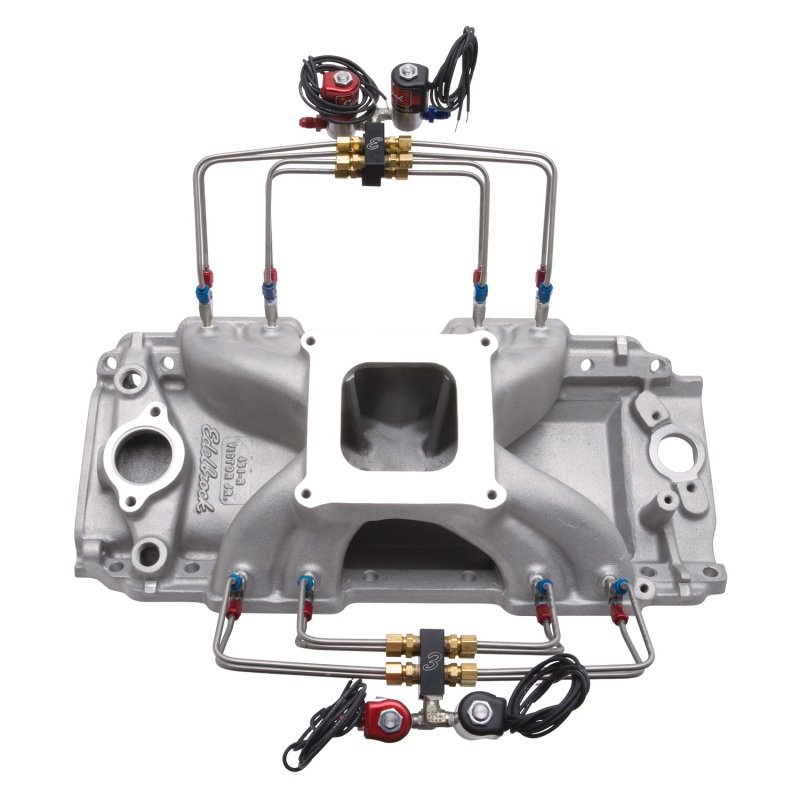 Edelbrock Intake Manifold PreAssembled Direct Port Nitrous E2 Nozzles