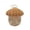 C#03, variant on Woven Storage Basket, Mushroom Shaped Rattan Handheld Flower Gift Basket Novelty Wicker House Bin with Lid and Handle for Tabletop Desk Countertop Home Decor