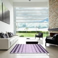 thumbnail image 7 of Ahgly Company Machine Washable Indoor Rectangle Transitional Purple Violet Purple Area Rugs, 6' x 9', 7 of 7