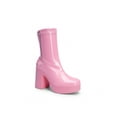 thumbnail image 3 of Women's Chunky Platform Ankle Boot High Block Heels Square Toe Lightweight Comfort Party Dress Booties For Women 2026 Fashionable Boots, 3 of 7