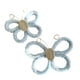 thumbnail image 4 of 2 piezas de decoración de pared con mariposas, artesanías, decoración de pared bohemia para oficina y dormitorio. Azul, 4 of 9