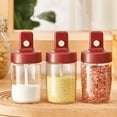 thumbnail image 4 of ABS Spice Jar Reusable Washable Heats-resistant Colorful Silicone Sealing Seasoning Container Indoor Kitchen Salt Shaker Can Orange Red, 4 of 8