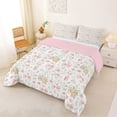 thumbnail image 2 of jejeloiu Bowtie Ballet Shoes Full Size Comforter Sets,Rustic Plants Flower Bedding Sets For Girls Teens Reversible 3 Pieces, 2 of 7