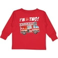 thumbnail image 3 of Inktastic I'm 2 Fire Truck 2nd Birthday Boys or Girls Long Sleeve Toddler T-Shirt, 3 of 5
