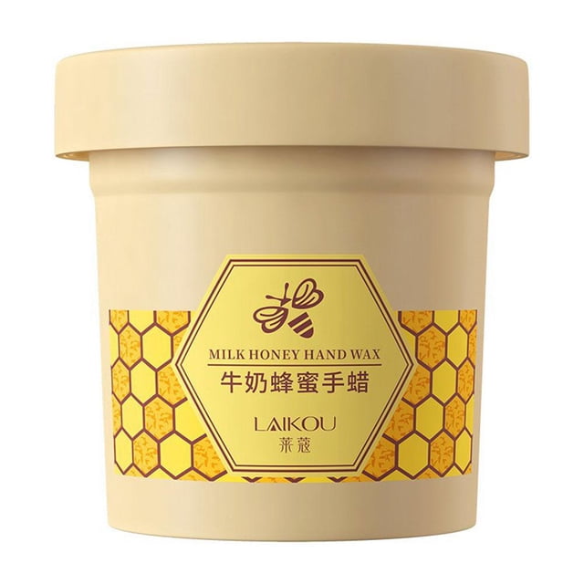 Ruifaya Mascarilla de manos con cera de leche y miel de 120 g, mascarilla exfoliante para manos para hidratar las manos GXJ
